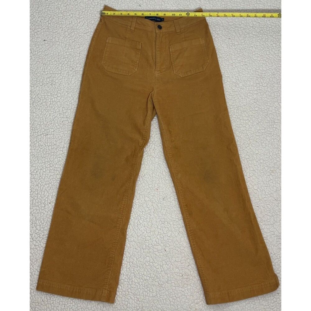 70s Vintage Style United By Blue Corduroy Wide Leg Patch Pocket Pants 27